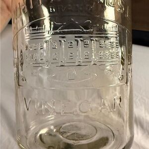 Classic Clear Glass Vinegar Bottle